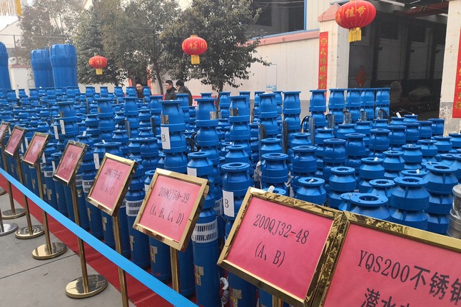 公司2019年度潛水泵、深井泵、污水泵、管道泵等產(chǎn)品展示現(xiàn)場(chǎng)